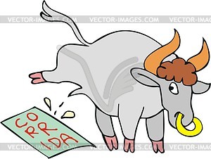 Ox (bull cartoon) - vector image