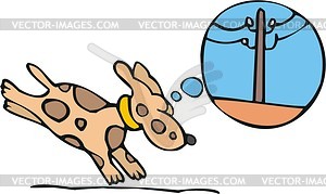 Dog cartoon - vector clip art