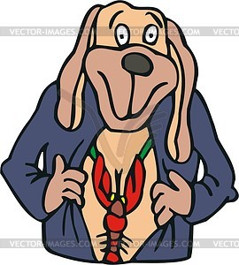 Dog cartoon - vector EPS clipart