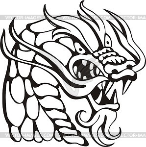 Dragon head - vector clipart