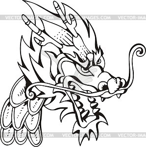 Dragon head - vector clip art