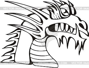 Dragon head - vector EPS clipart