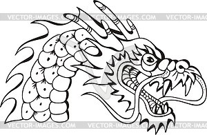 Dragon head - vector clipart