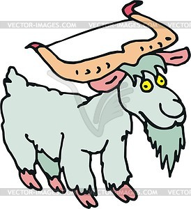 Goat cartoon - vector clipart