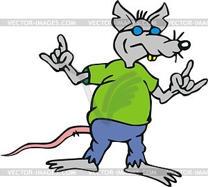 Rat cartoon - vector image