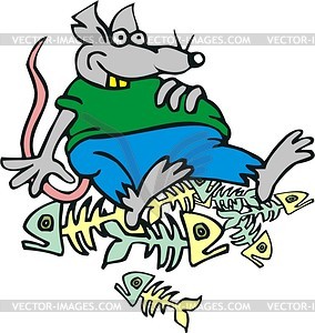 Rat cartoon - vector clipart