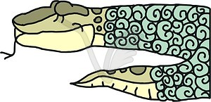 Snake cartoon - vector clipart / vector image