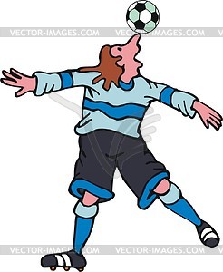 Soccer player cartoon - vector image