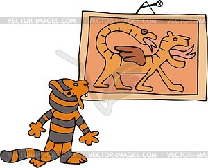 Tiger cartoon - vector clipart