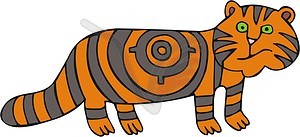 Tiger cartoon - vector image