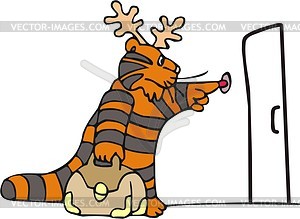 Tiger cartoon - vector clipart