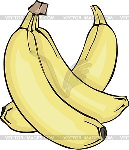 Banana - royalty-free vector image