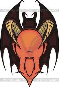 Bat vampire avatar - vector clipart