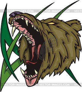 Bear tattoo - vector clip art