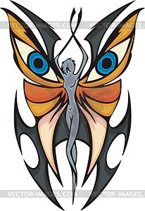 Butterfly avatar - vector clipart