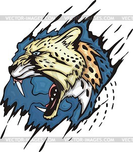 Cheetah tattoo - vector clipart