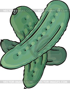 Cucumber - vector clip art