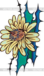 Flower tattoo - royalty-free vector image