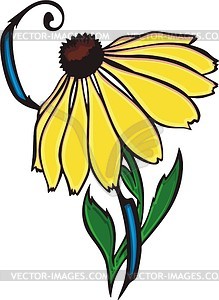 Flower tattoo - vector clipart