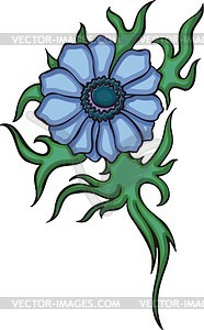 Flower tattoo - vector clip art