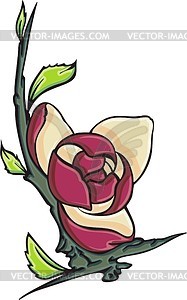 Flower tattoo - vector image