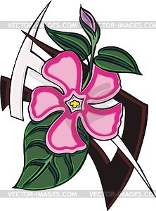 Flower tattoo - vector clip art