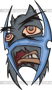 Gray muzzle avatar - vector clipart