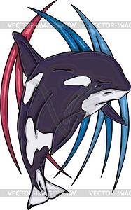 Killer whale (orca) - vector image