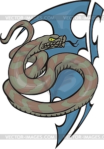 Python tattoo - vector clipart