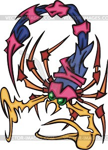 Scorpion tattoo - vector image