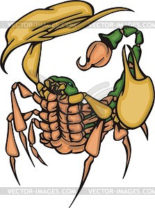 Scorpion tattoo - vector clip art