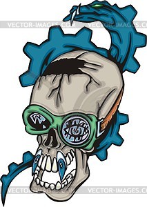 Skull tattoo - vector clipart