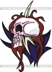 Skull tattoo - vector clipart