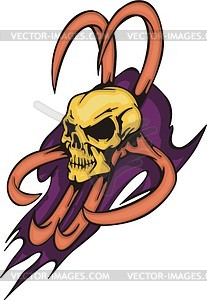 Skull tattoo - vector clip art