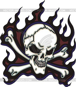 Skull and bones - vector clipart