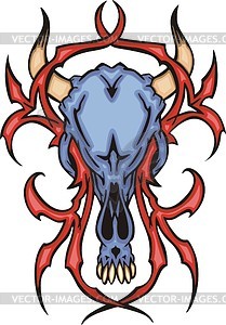 Skull tattoo - vector image