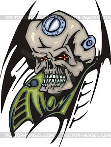 Skull tattoo - vector clipart