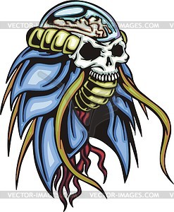 Skull tattoo - vector clip art