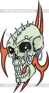 Skull tattoo - vector clipart