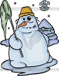 Snowman - vector image