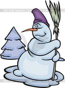 Snowman - vector clipart