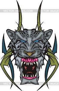 Tiger tattoo - vector image