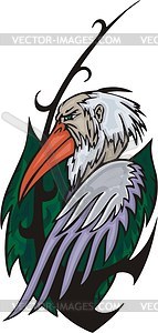 Vulture avatar - vector clipart