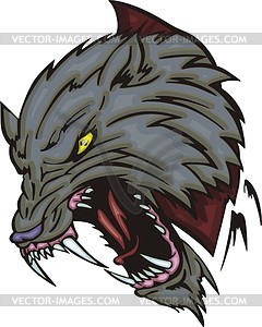 Wolf tattoo - vector image
