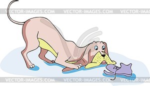 Humorous dog cartoon - vector EPS clipart