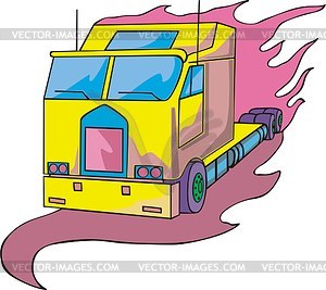 Truck flame - vector clipart