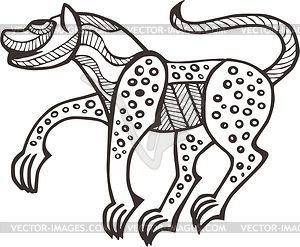 Scythian leopard - vector clipart