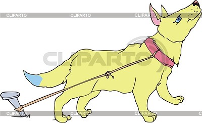 Прикольная собака | Векторный клипарт |ID 2025654