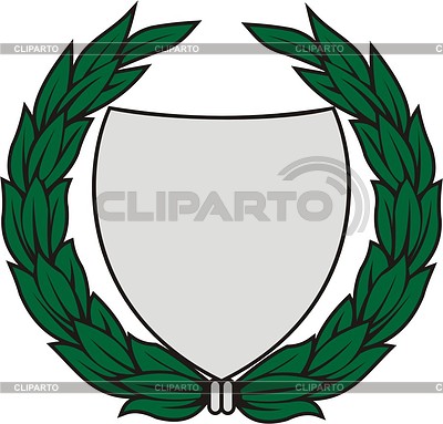 Shield with laurel wreath | Stock Vector Graphics |ID 2008515