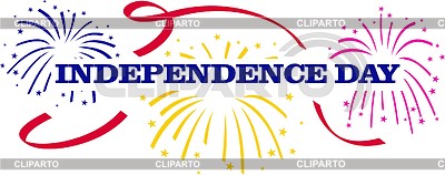 Фейерверк в день независимости | Векторный клипарт |ID 2010337